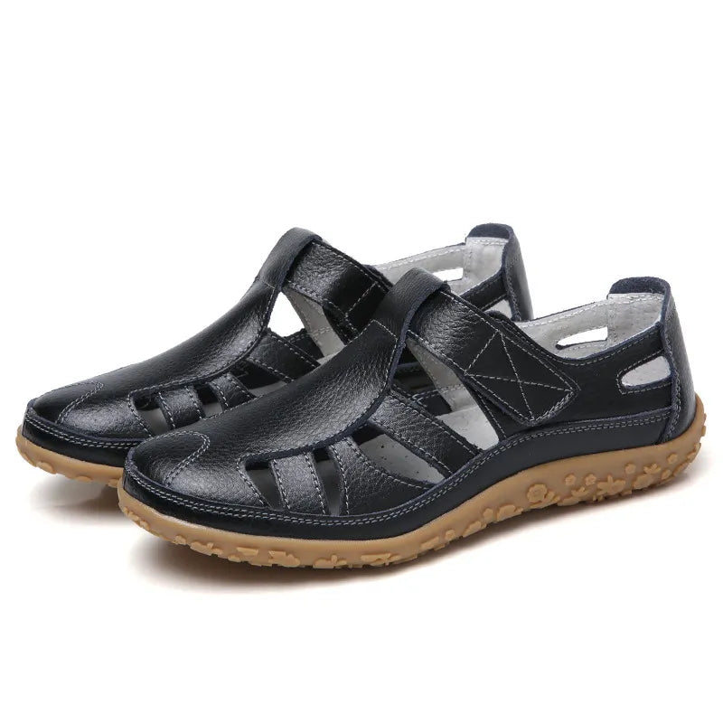 Women's Retro Leather Orthopedic Arch Support Sandals