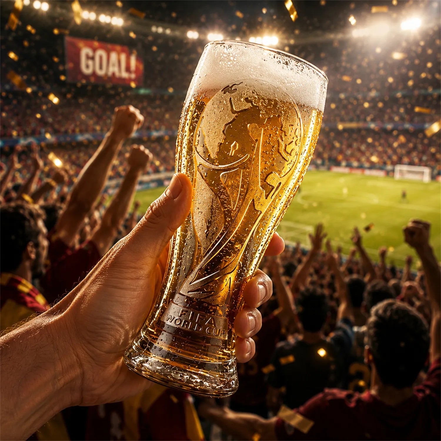 World Cup Trophy Beer Glass Premium Soccer Gift Tumbler