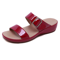 Women's Casual Air Cushion Leather Summer Sandals
