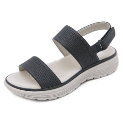 Women's Comfortable Casual Leather Wedge Sandals
