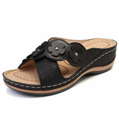 Women's Vintage Floral Arch Support Wedge Sandals