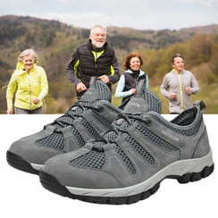 Men's Leather Arch Support Orthopedic Hiking Shoes