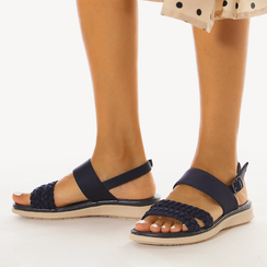 Women's Retro Double Woven Breathable Casual Sandals