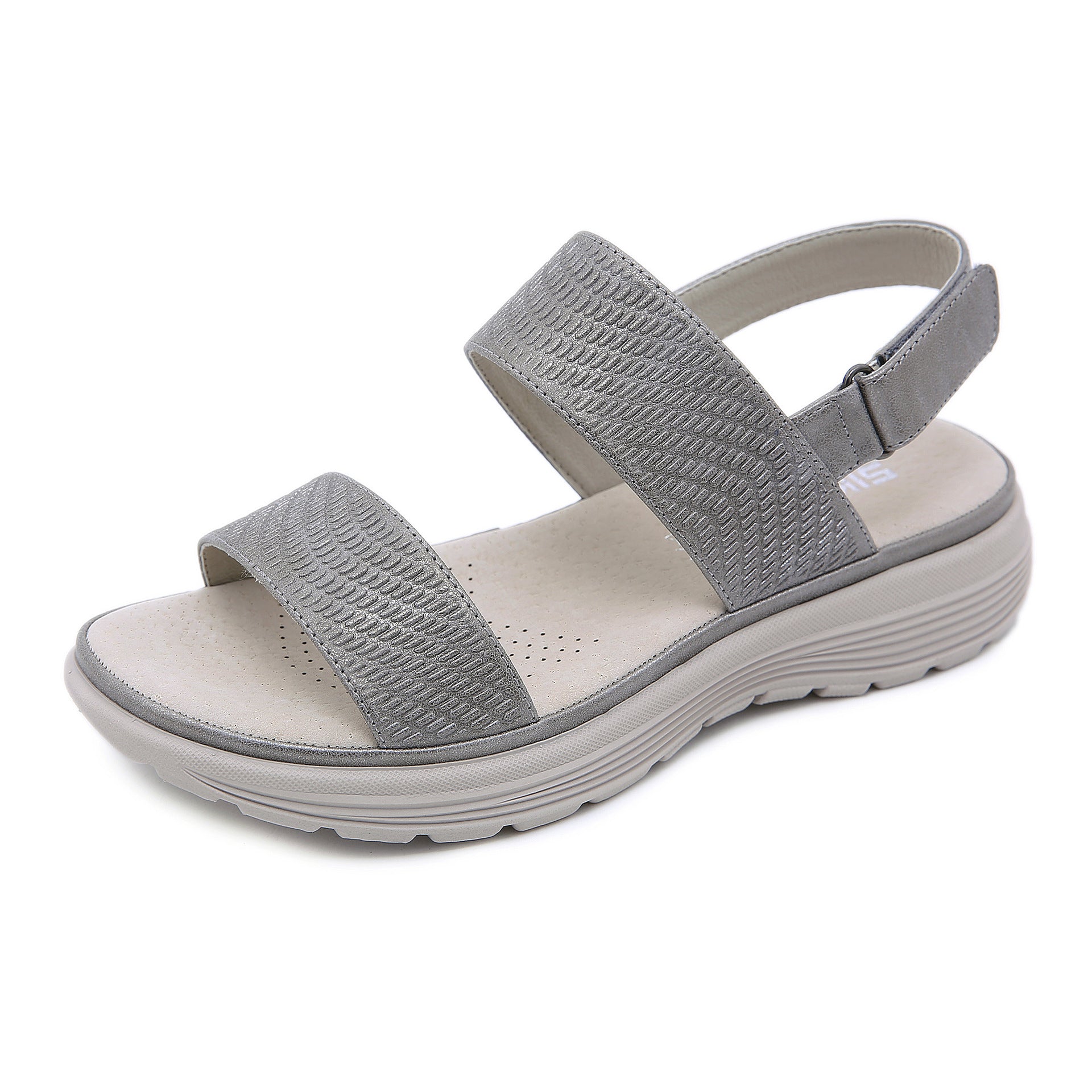 Women's Comfortable Casual Leather Wedge Sandals