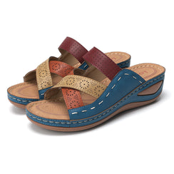 Women's Orthopedic Arch Support Wedge Slide Sandals