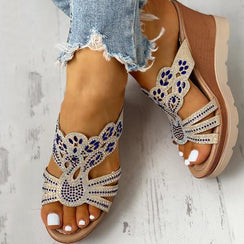 Damen Sandalen mit Keilabsatz