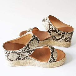 Women's High Heel Platform Wedge Slide Sandals