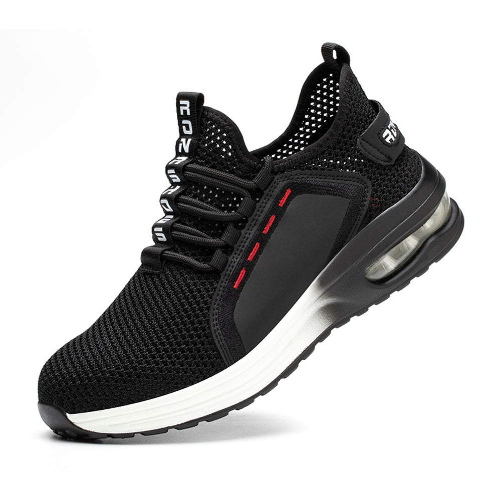 Black Anti-Slip Breathable Safety Shoes